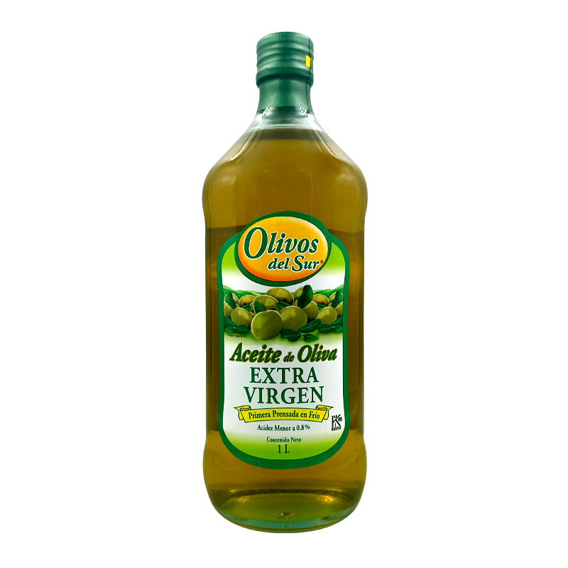 Aceite de Oliva Extra Virgen 1 L, Botella de Vidrio
